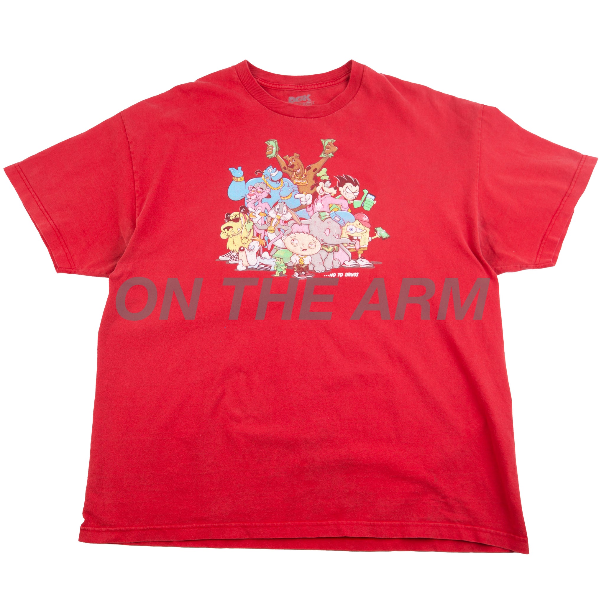 DGK Red No To Drugs Tee (2000's) PRE-OWNED