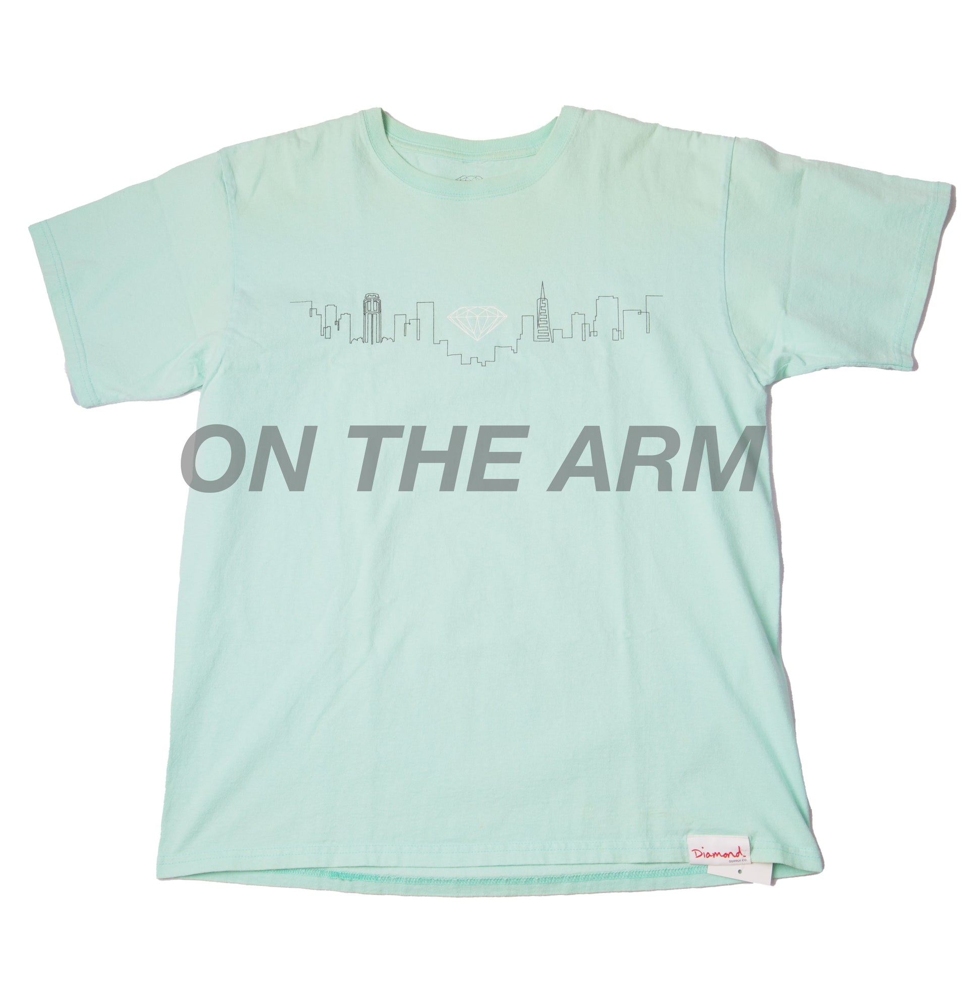 Diamond Sup Blue HUF Skyline Tee PRE-OWNED