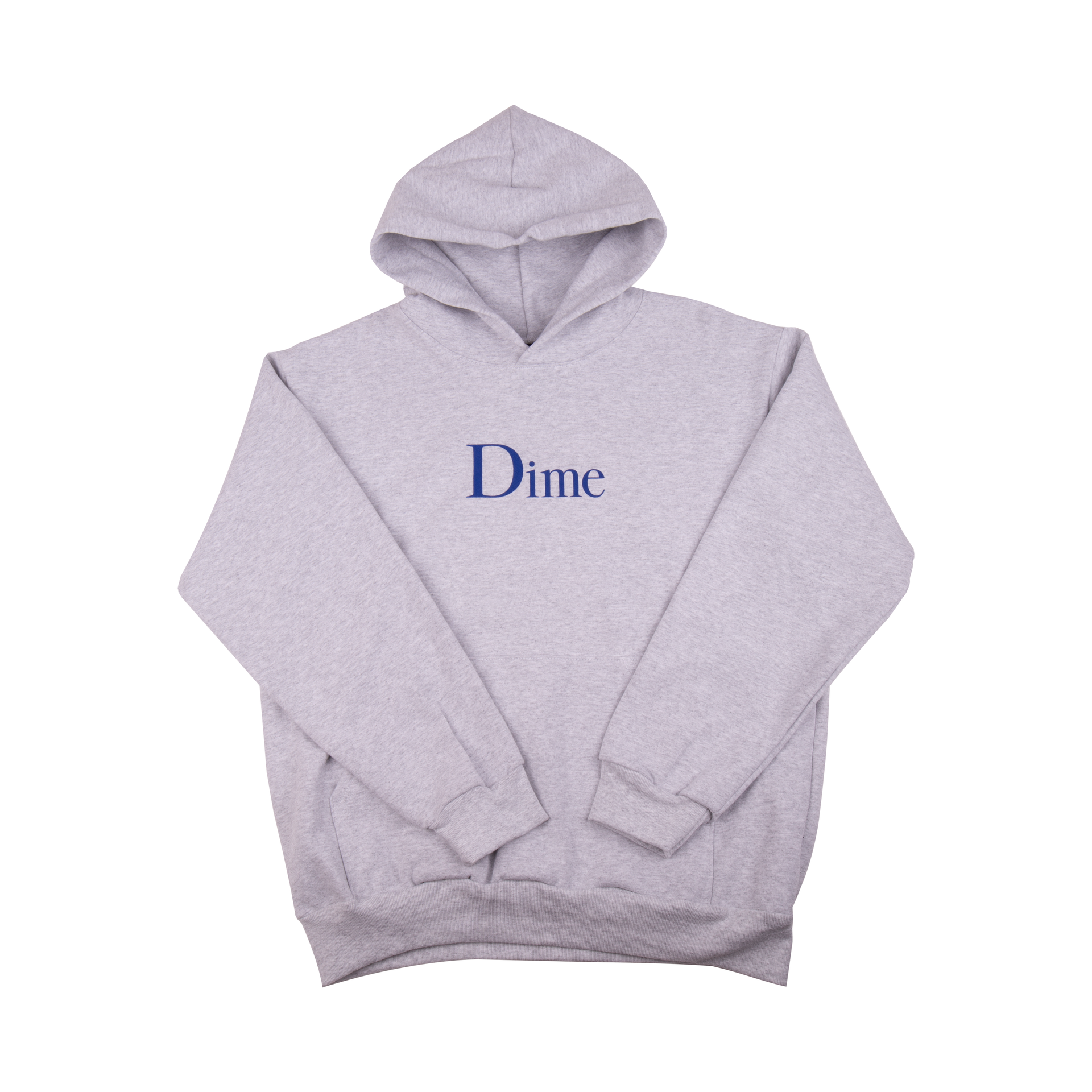 Dime Ash Grey Classic Logo Hoodie