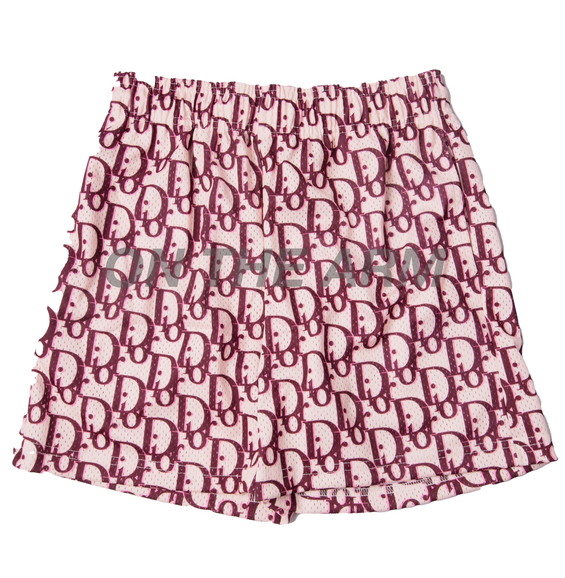 Bravest Studios Burgundy Oblique Shorts