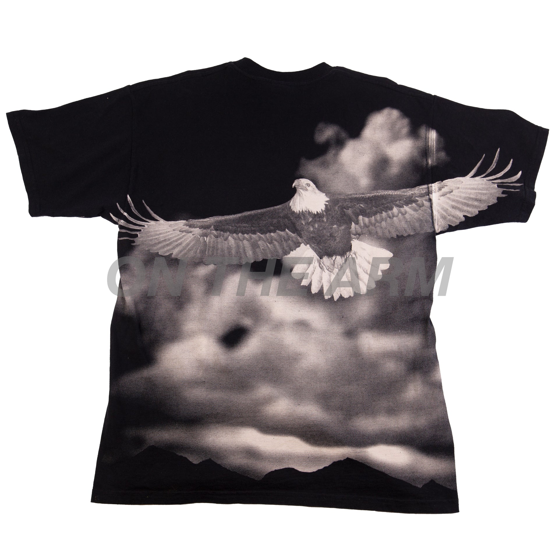 Vintage Black Eagle All Over Print Tee