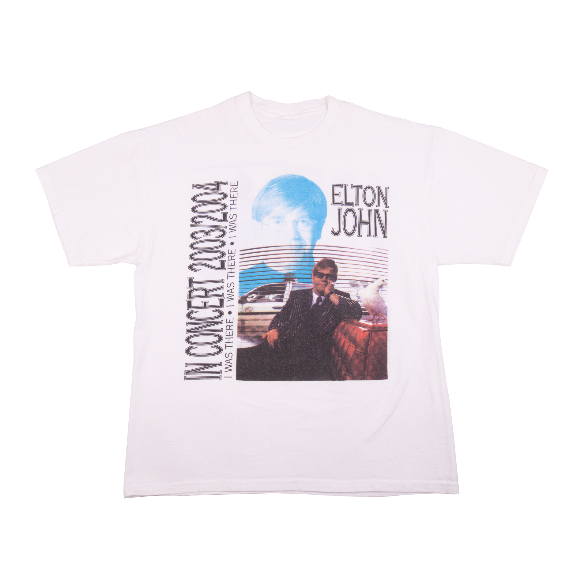 Elton John White 2003/2004 Touring The World Tee