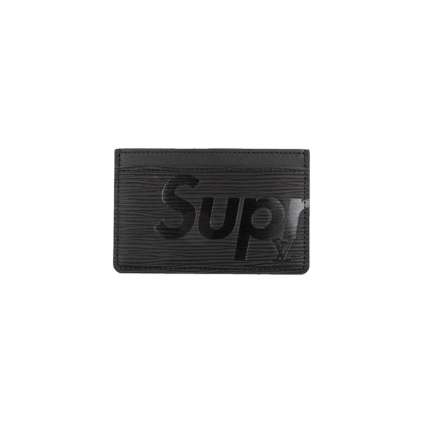 Supreme Black Louis Vuitton Epi Leather Cardholder
