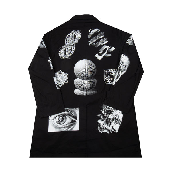 Supreme Black MC Escher Trench Coat