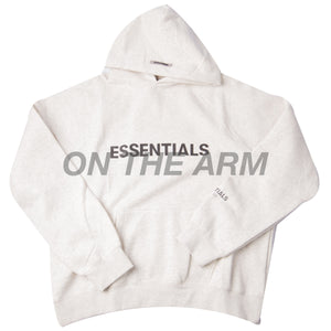 Fear Of God Oatmeal Essentials Front Logo Hoodie