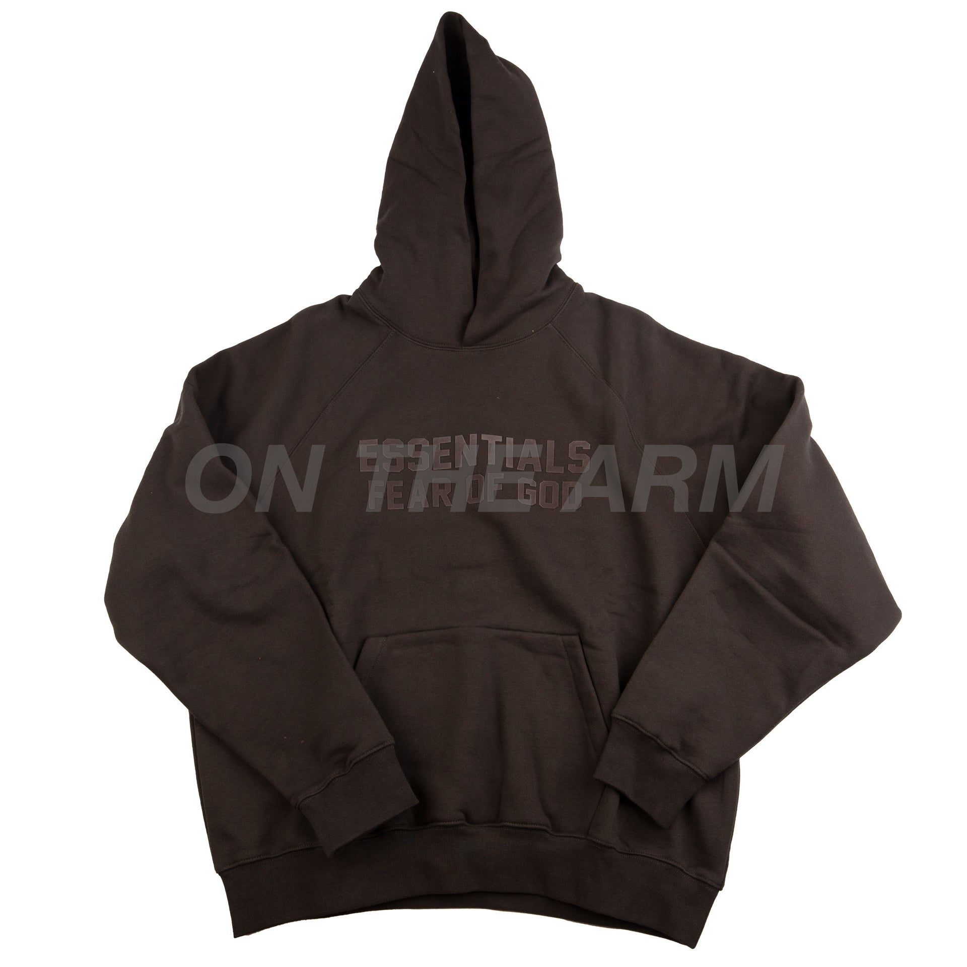 Fear Of God Off Black Essentials Hoodie