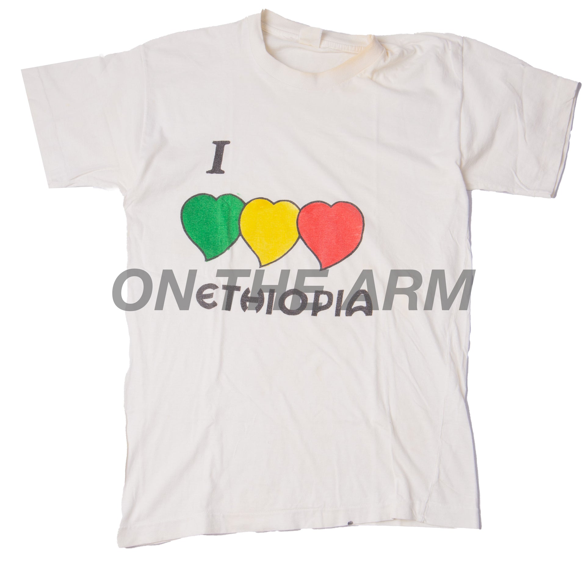 Vintage White I Love Ethiopia Tee (1980's)