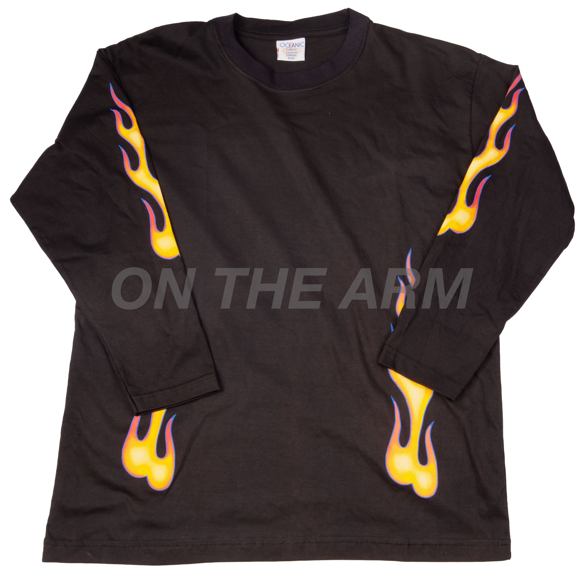 Vintage Black Flames L/S