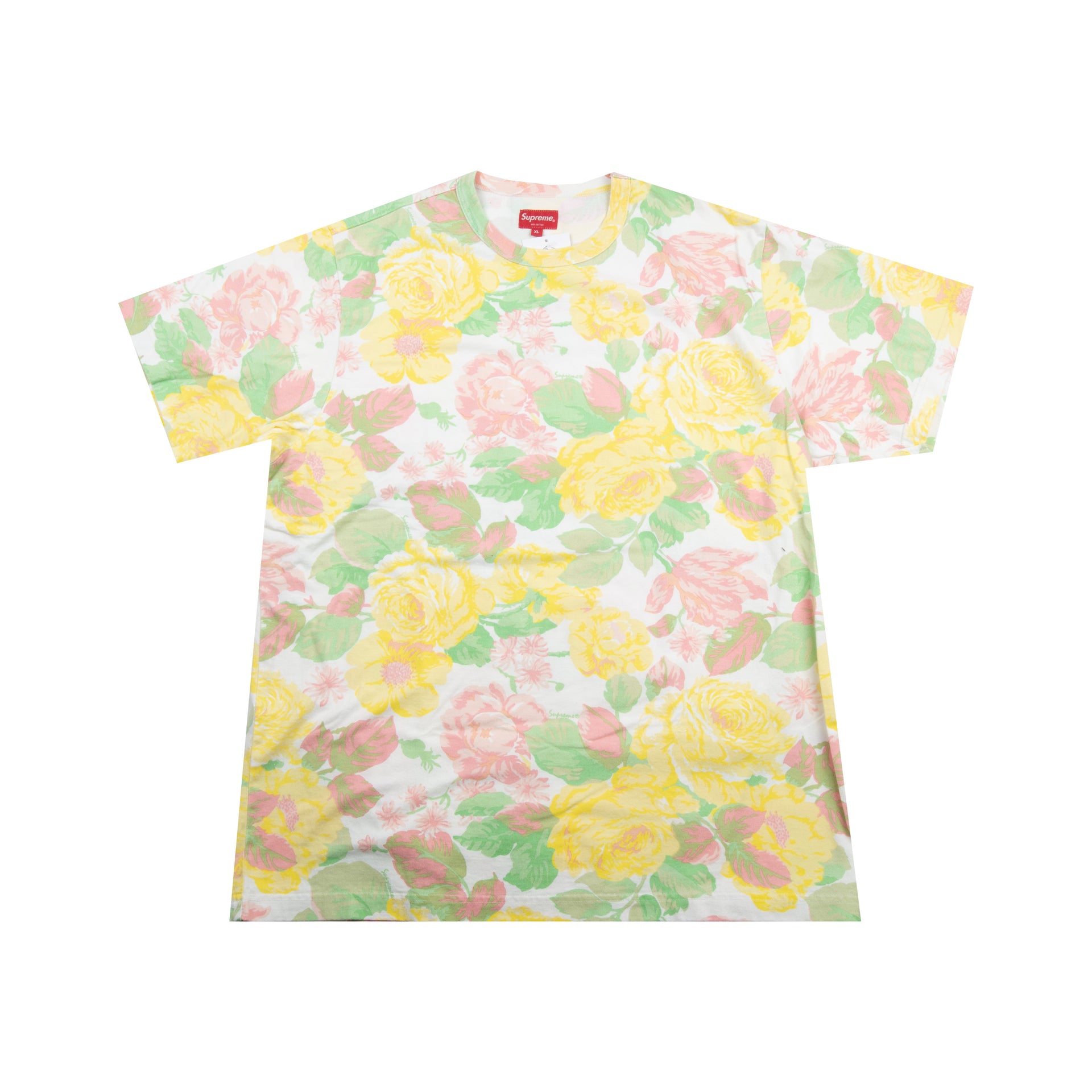 Supreme White Flowers Tee