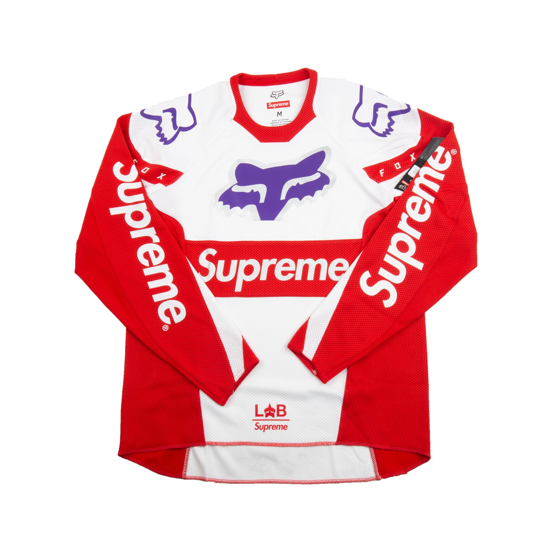 Supreme White Fox Moto Jersey