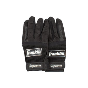 Supreme Black Franklin Batting Gloves