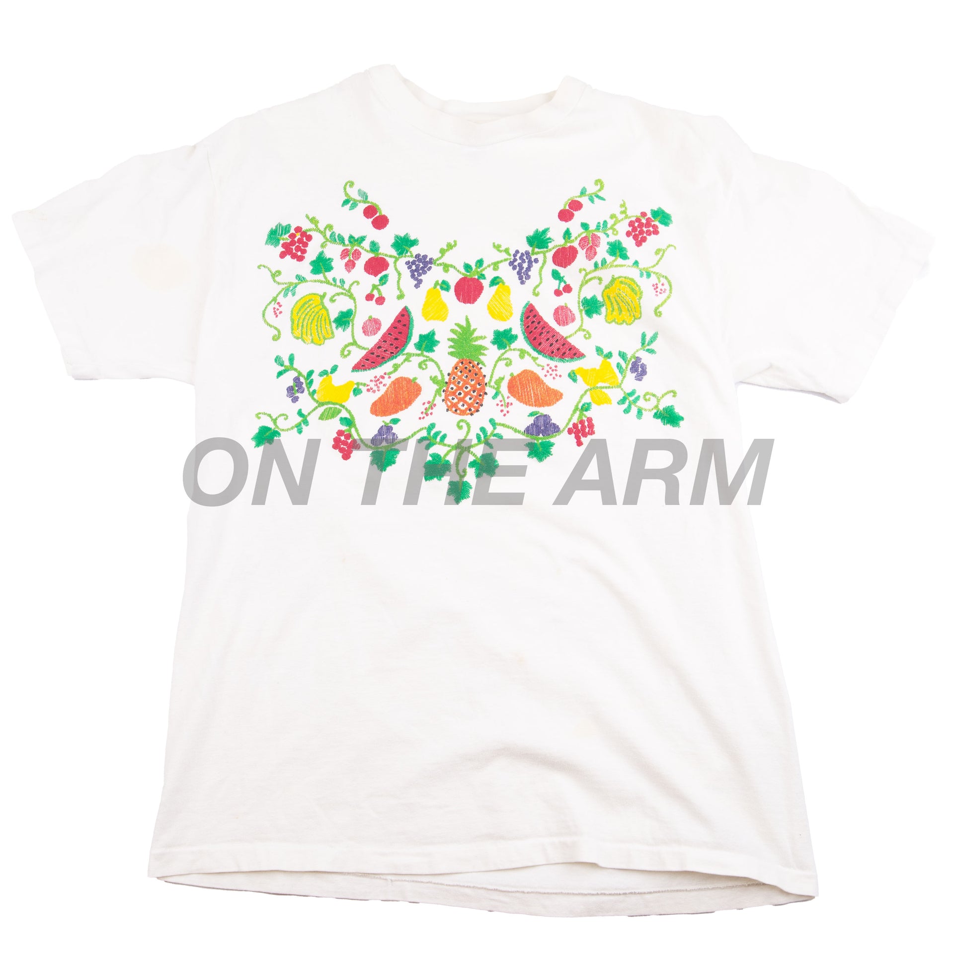 Vintage White Fruits Tee