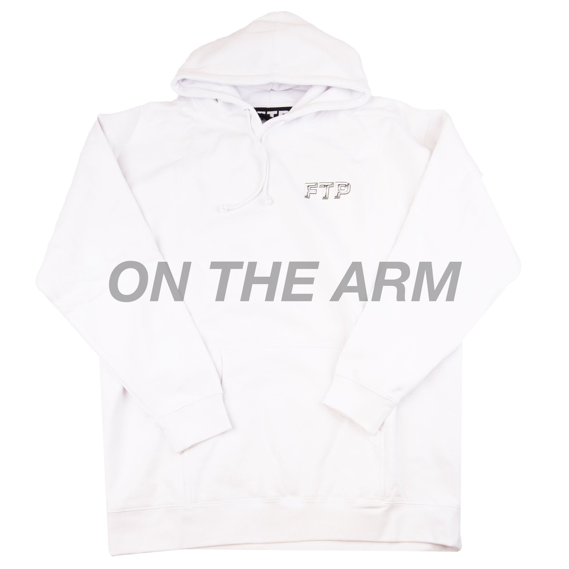 FTP White Chrome Logo Hoodie