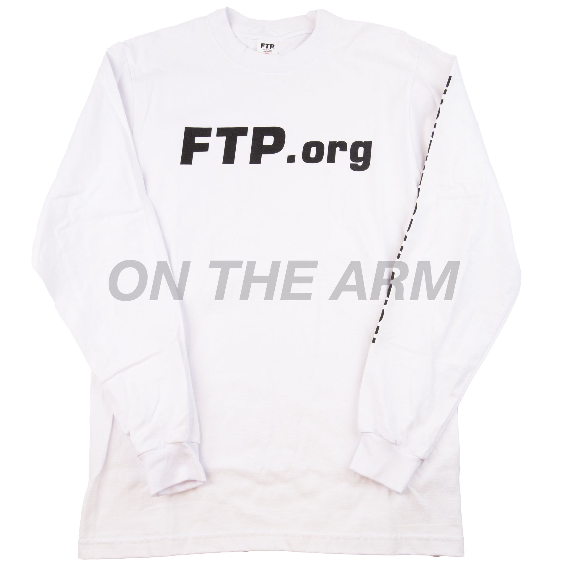 FTP White ORG L/S