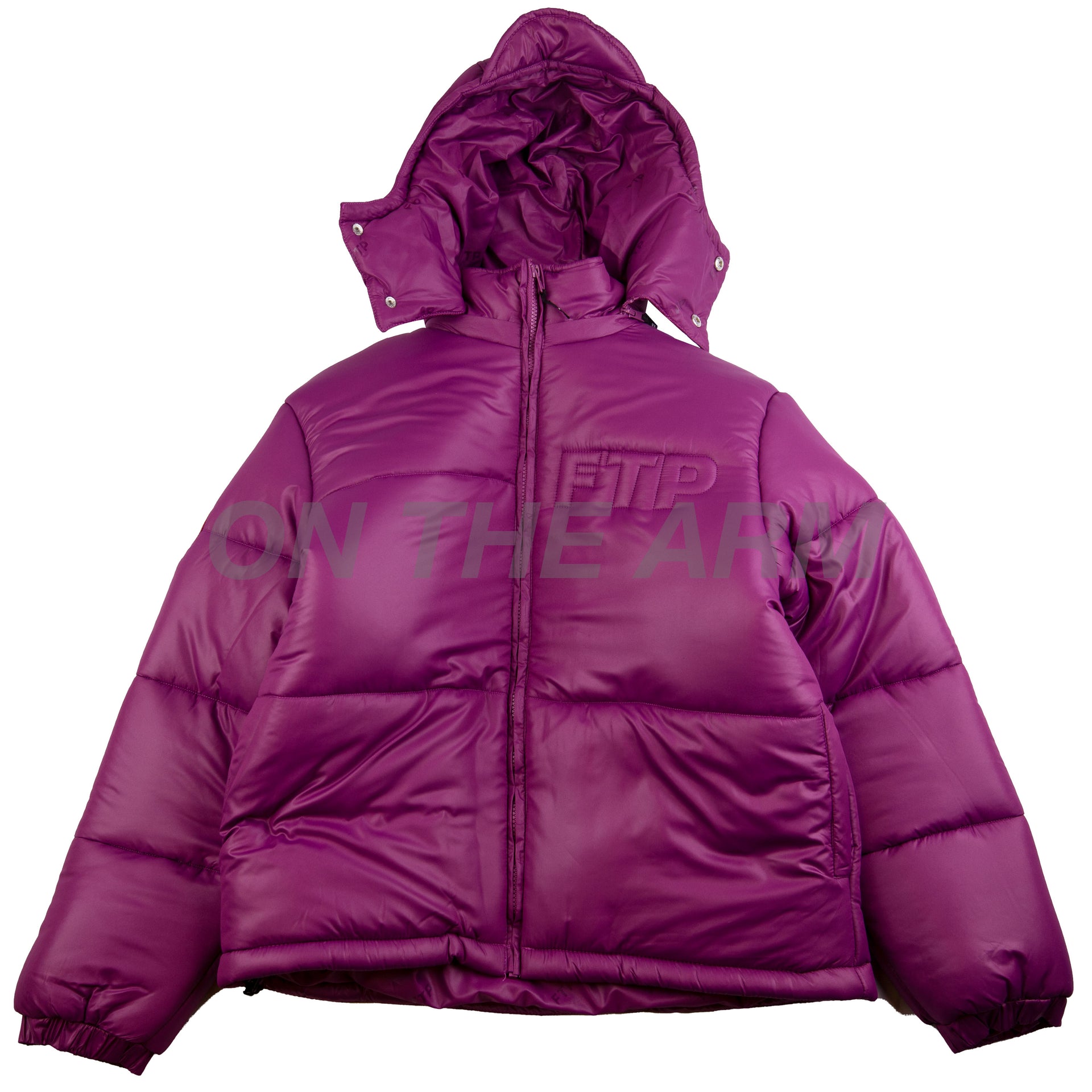 FTP Plum Logo Quilt Puffer