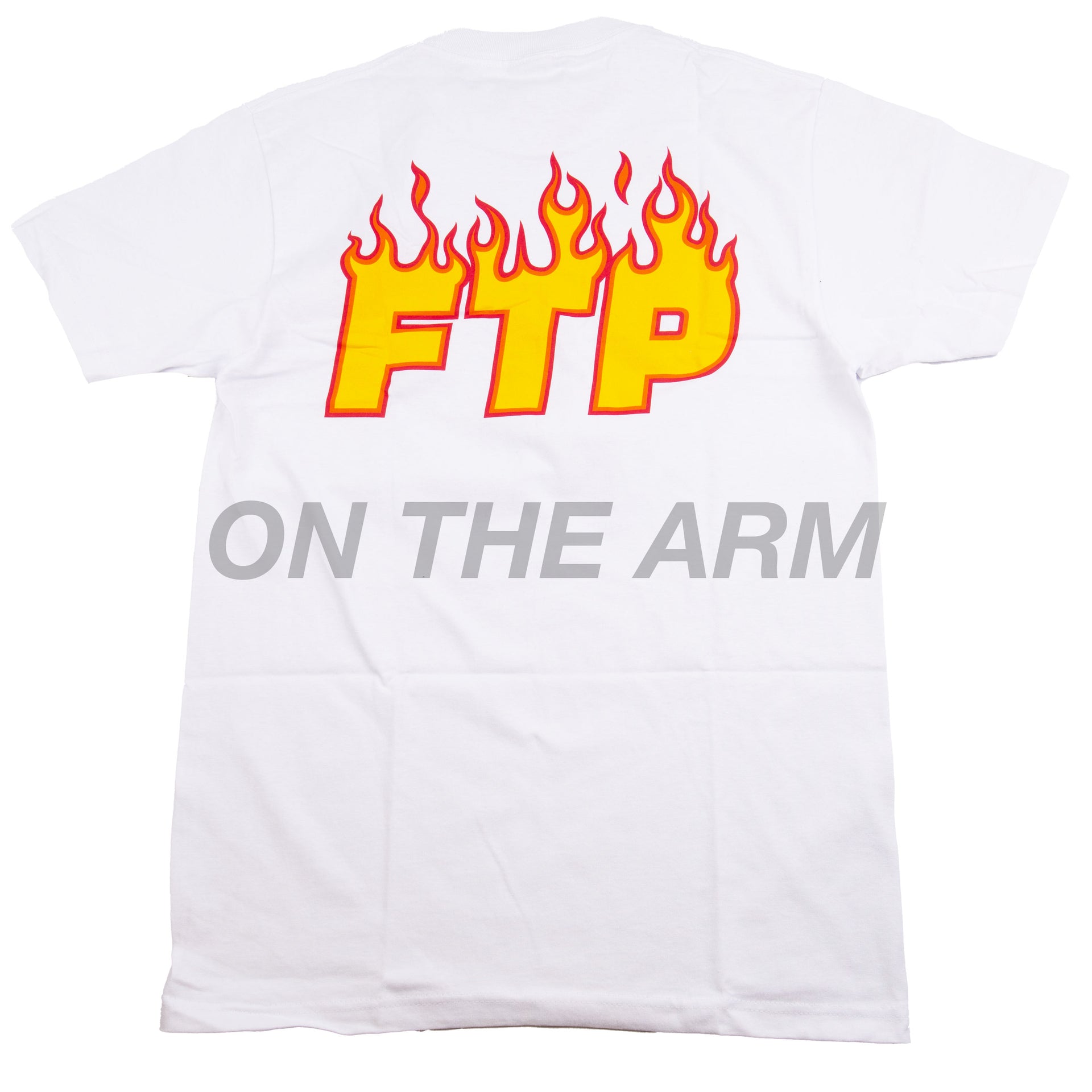 FTP White Thrasher Flame Logo Tee