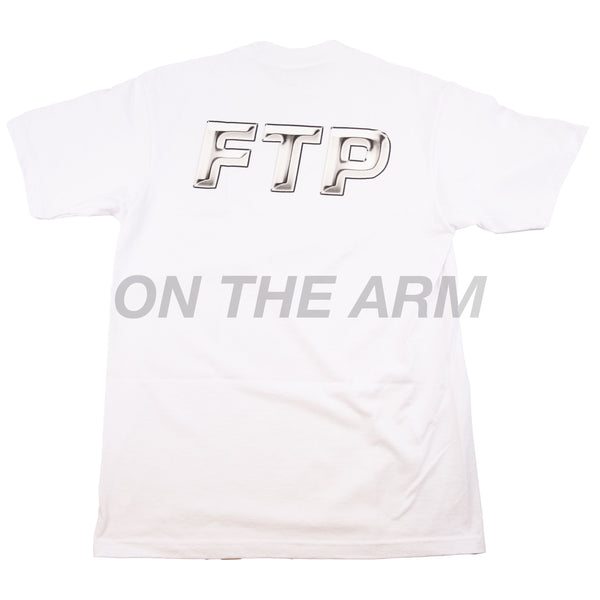 FTP White Chrome Logo Tee