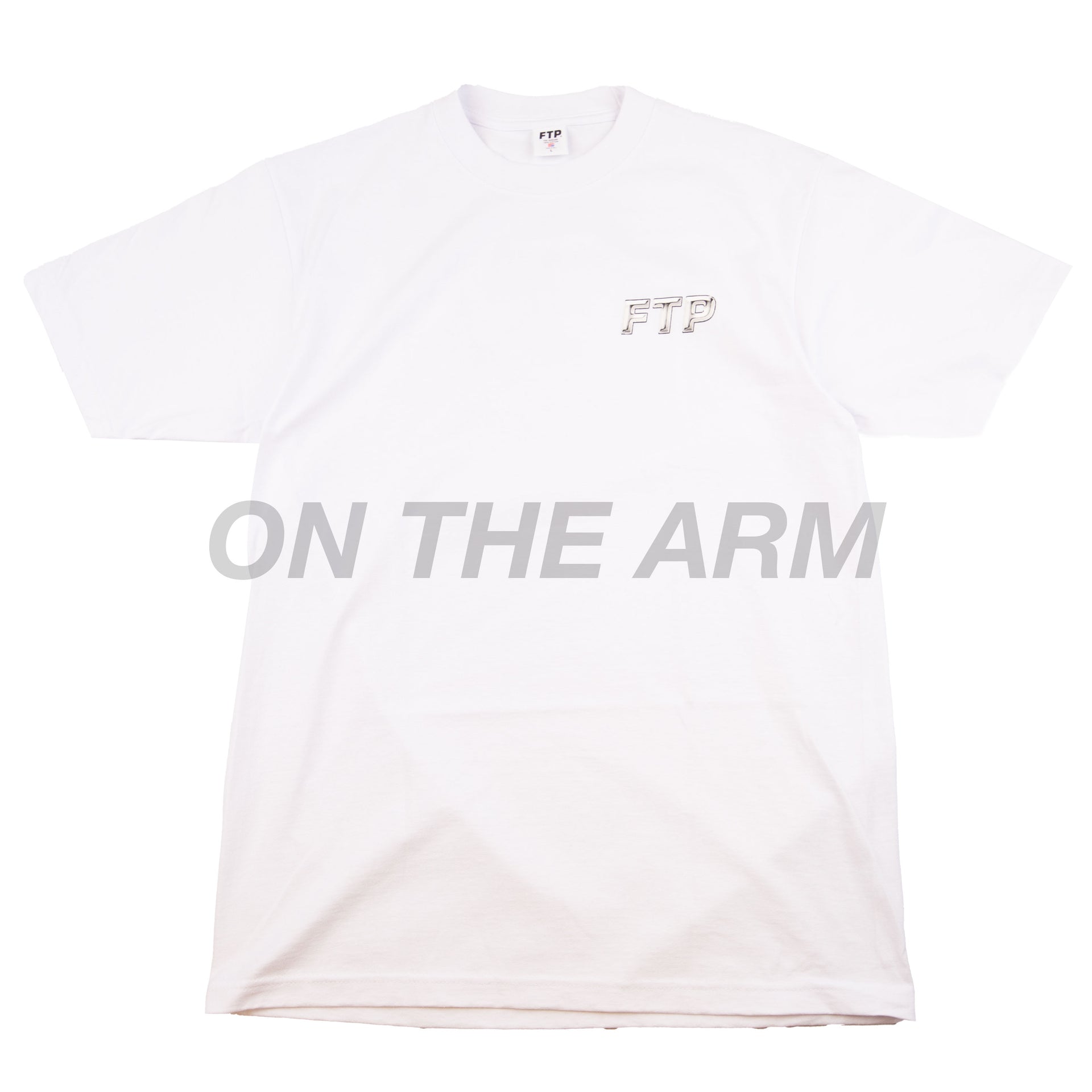 FTP White Chrome Logo Tee