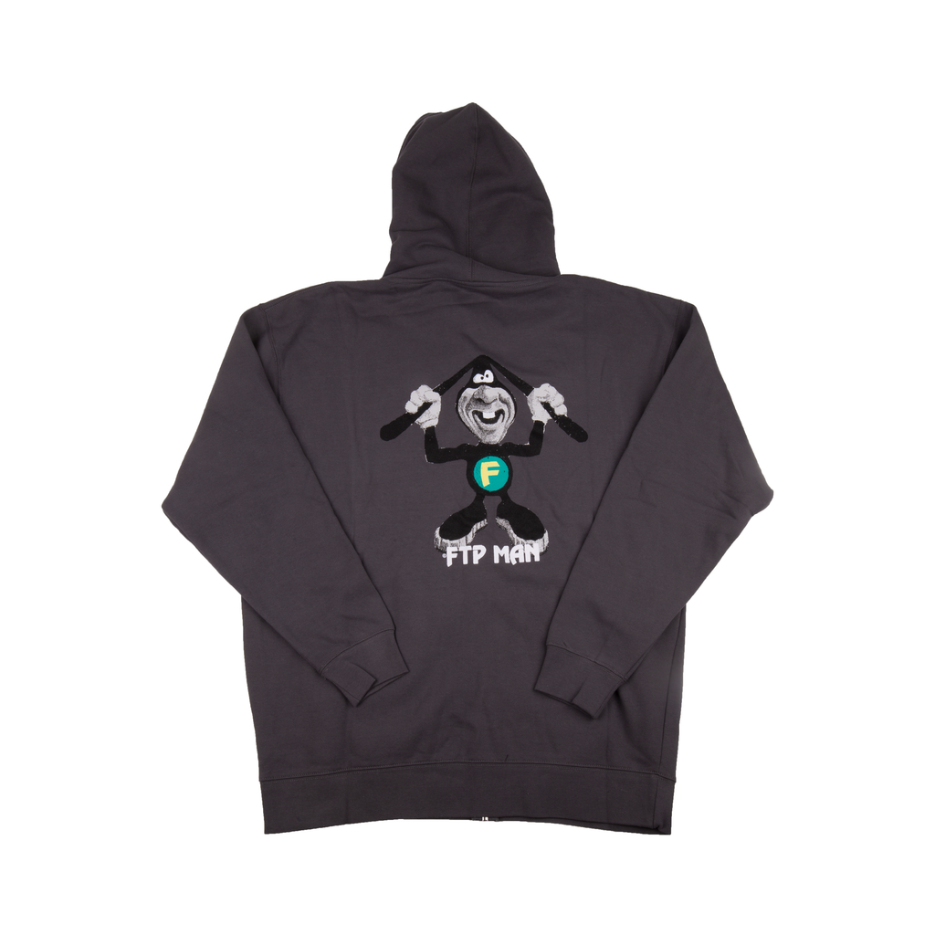 FTP Grey FTP Man Zip Up On The Arm