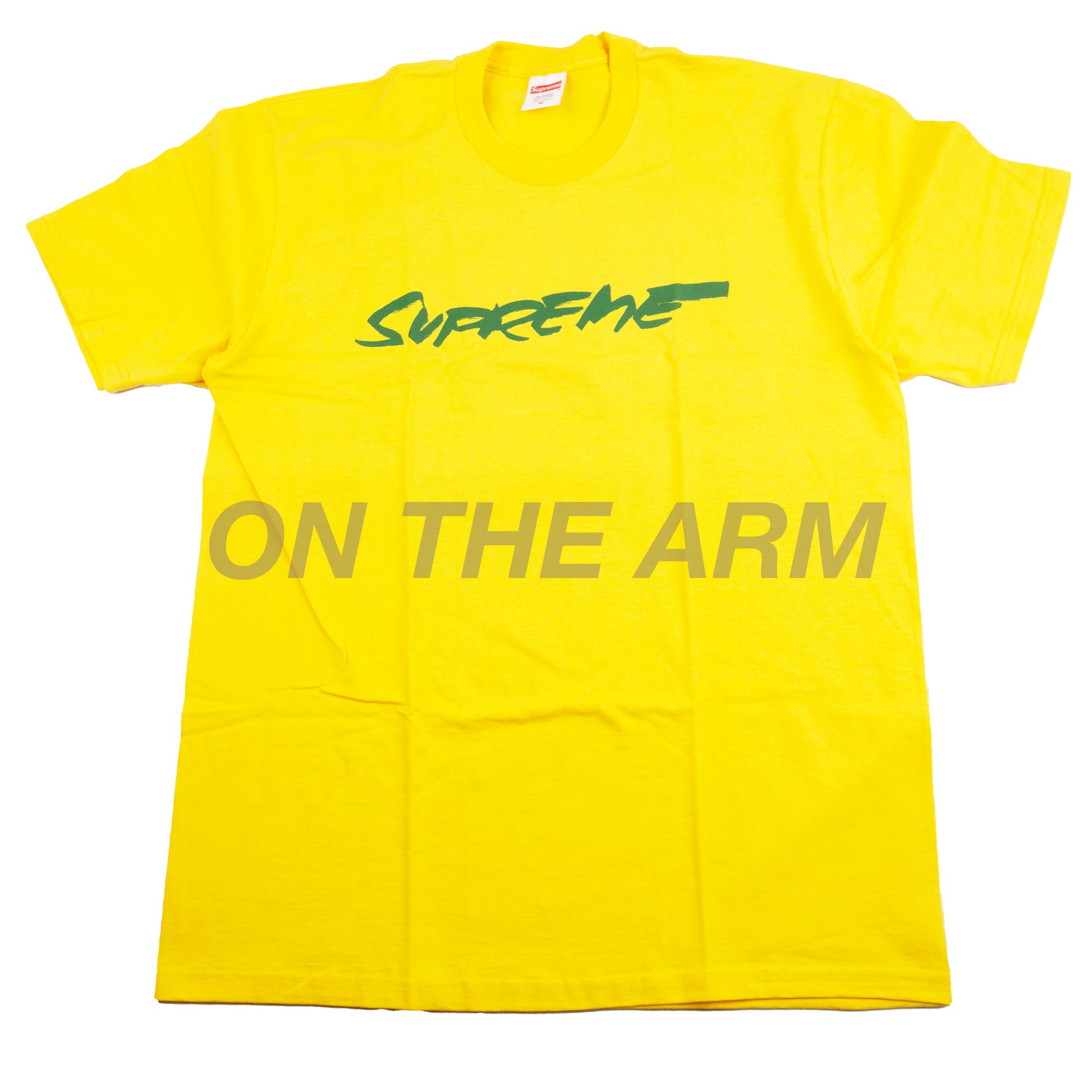 Supreme Yellow Futura Logo Tee