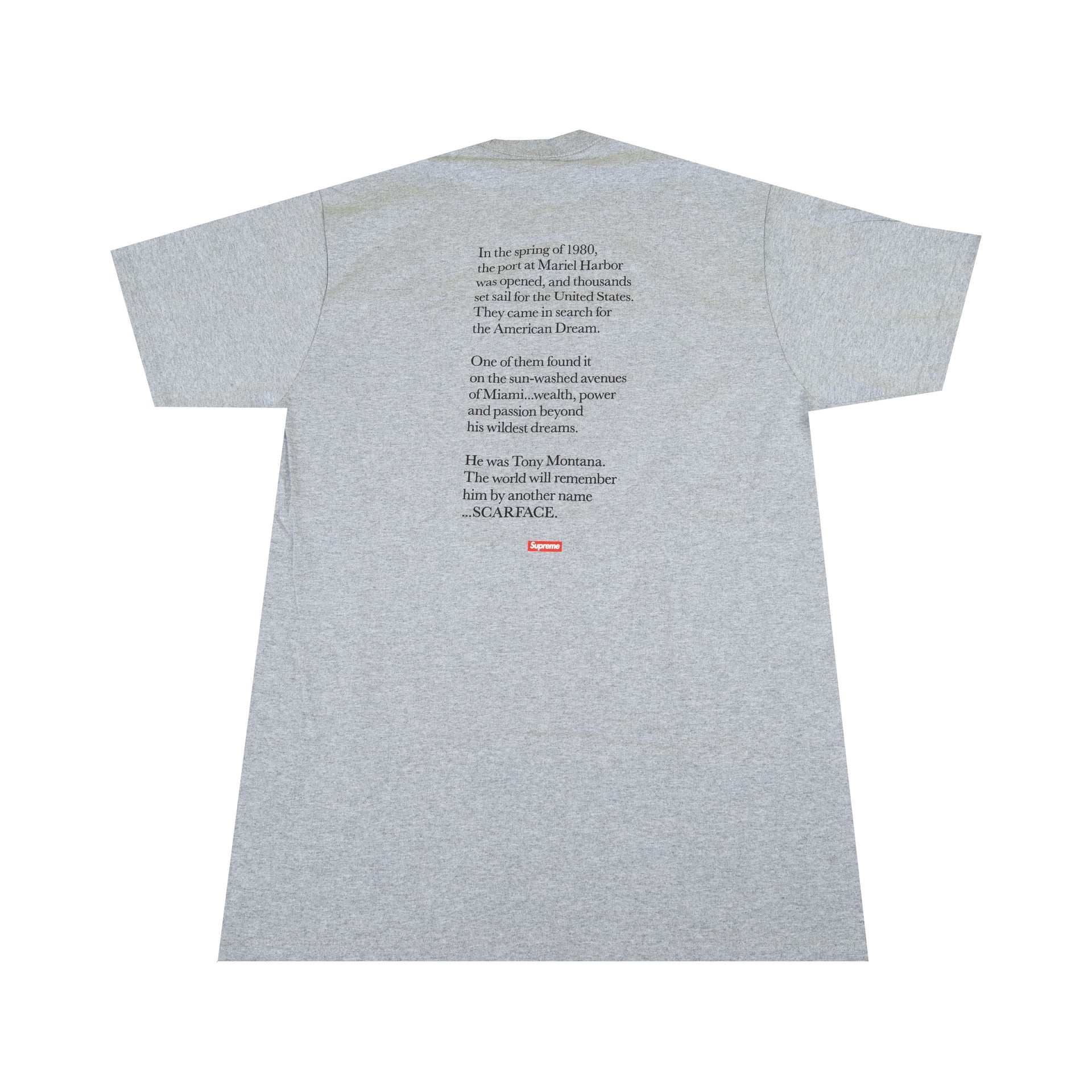 Supreme Grey Scarface Split Tee