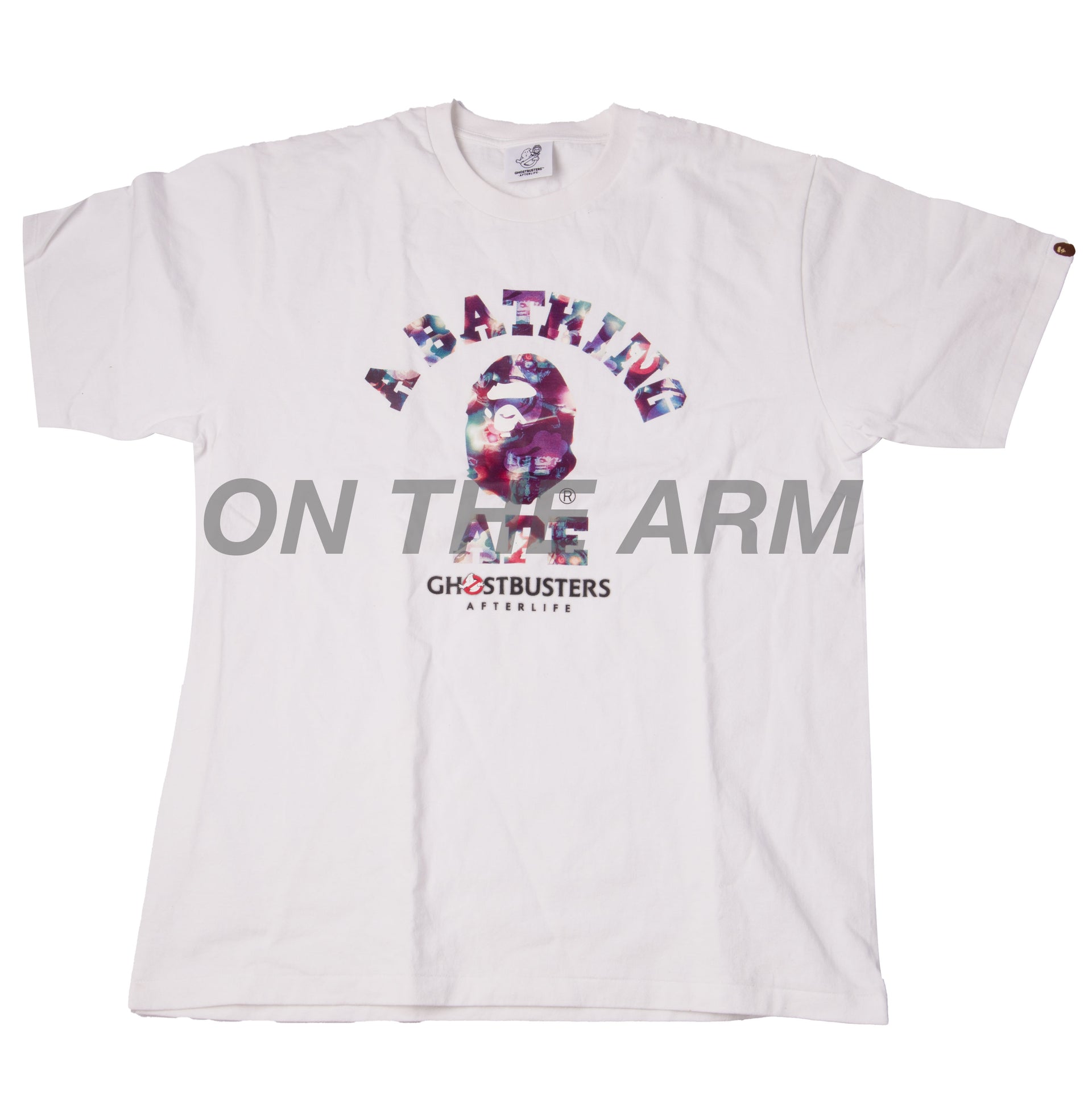 Bape White Ghostbusters Tee USED