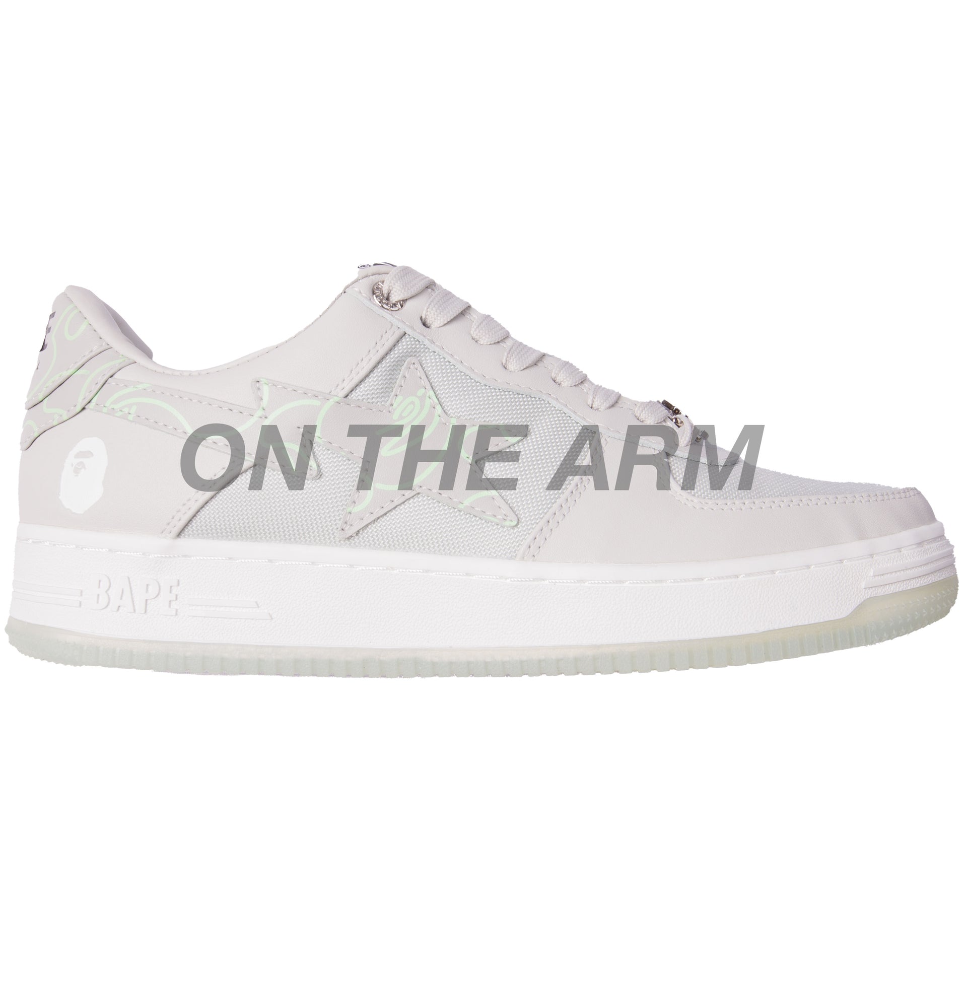 Bape Grey Code Camo Bapesta