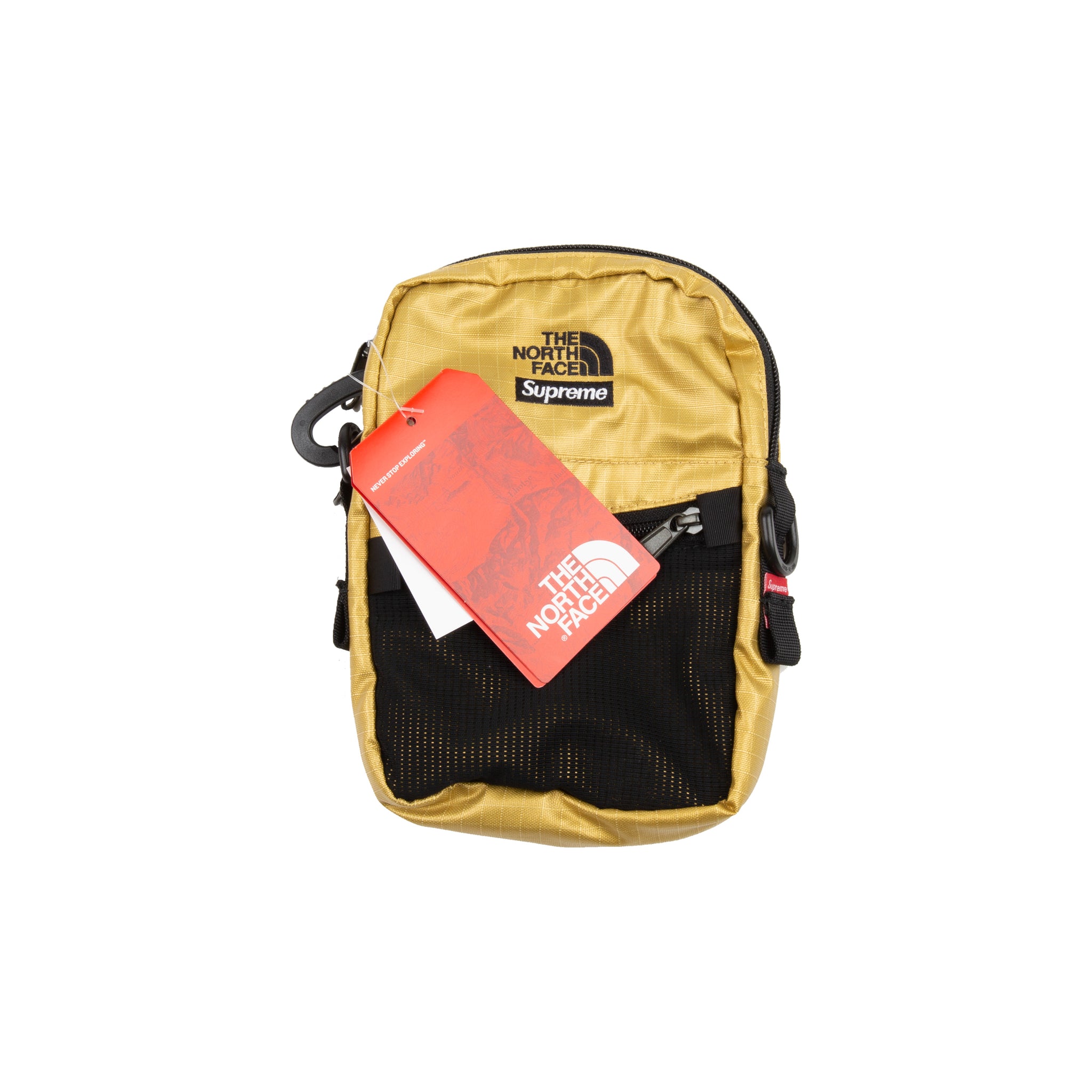 Supreme Gold TNF Metallic Shoulder Bag