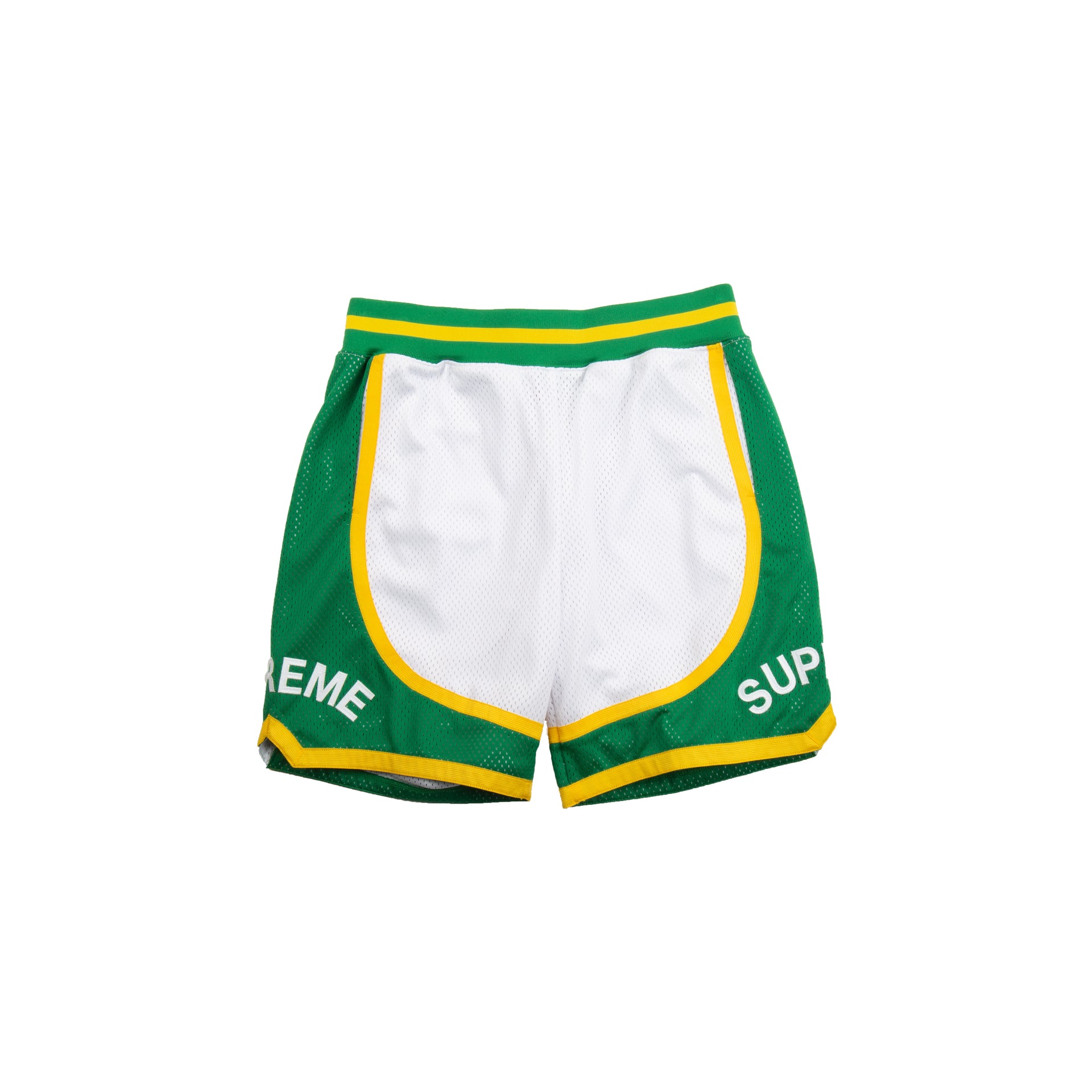 Supreme White Curve Basketball Shorts