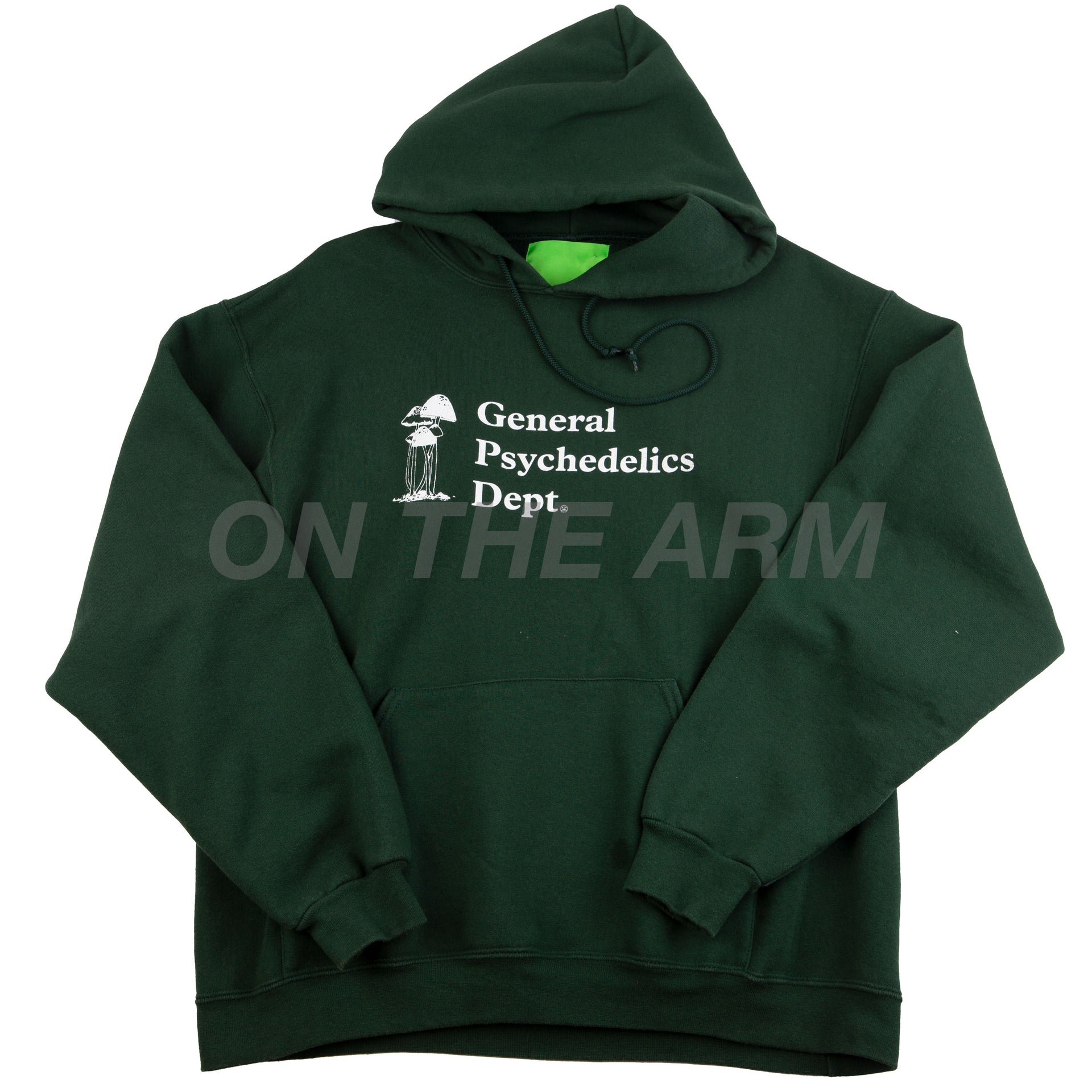 Mister Green Olive Psychedelic Dept. Hoodie PRE-OWNED