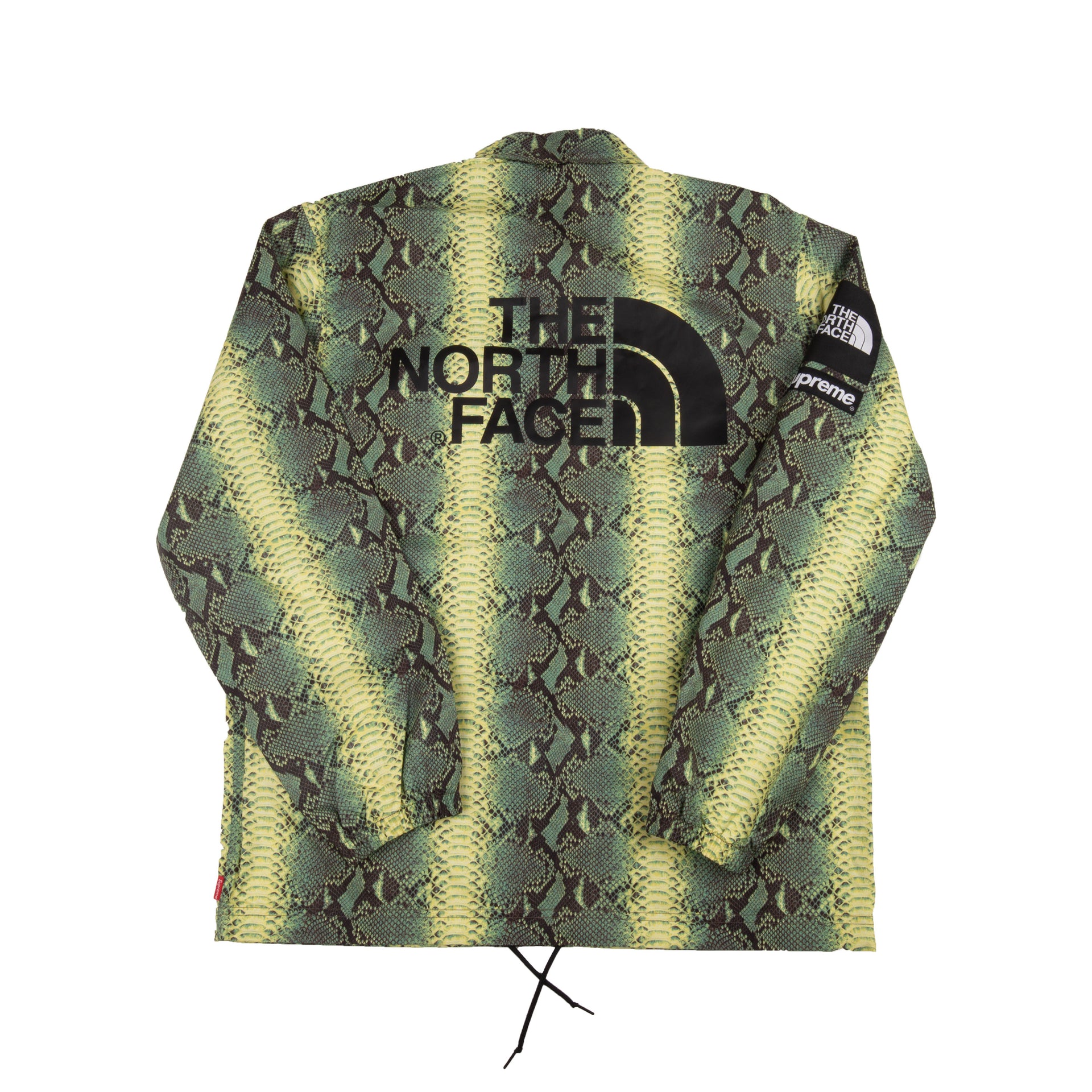Supreme Green TNF Snakeskin Coaches Jacket