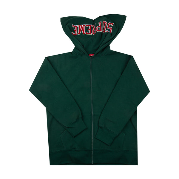 Supreme Green Split Hood Zip Up