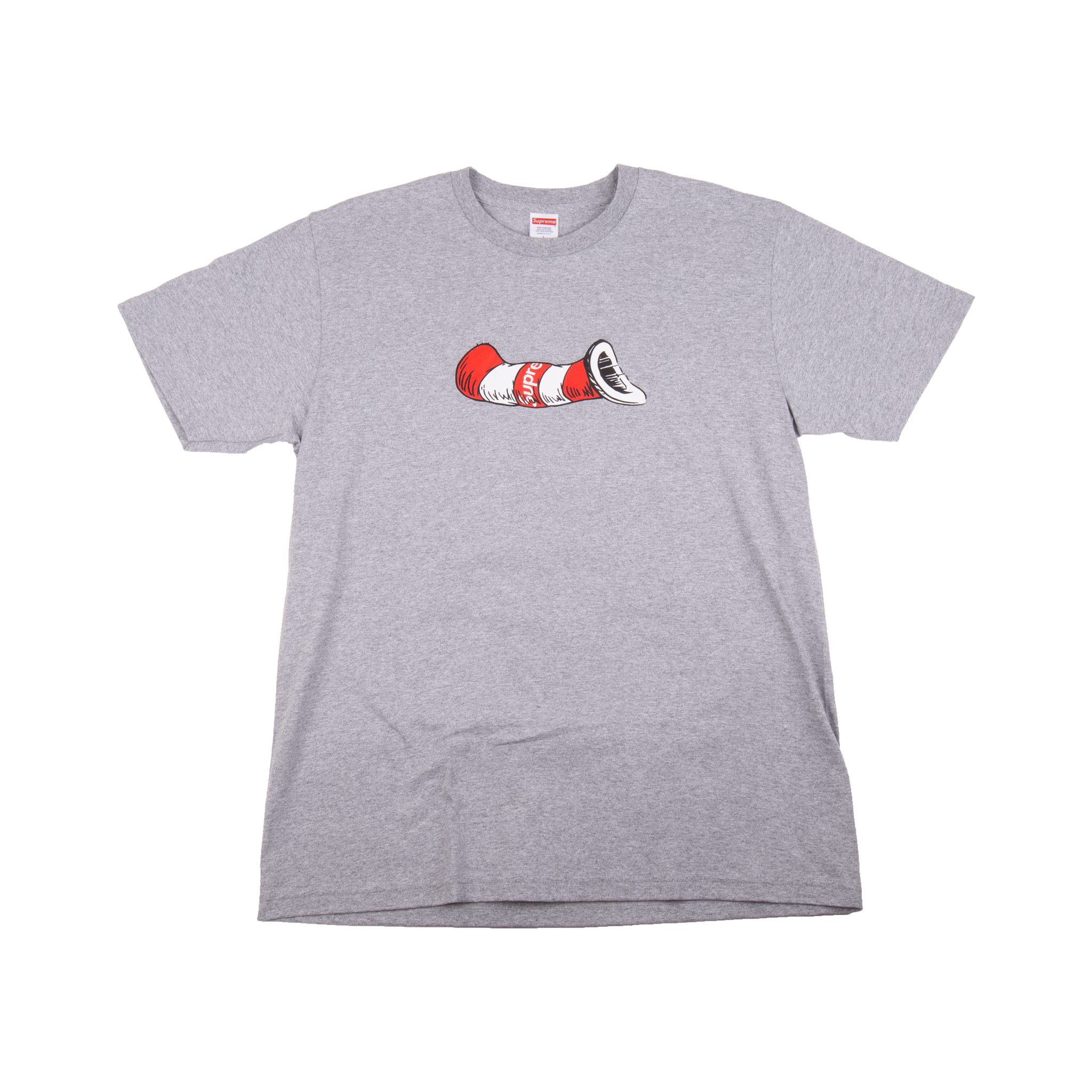 Supreme Grey Cat In The Hat Tee