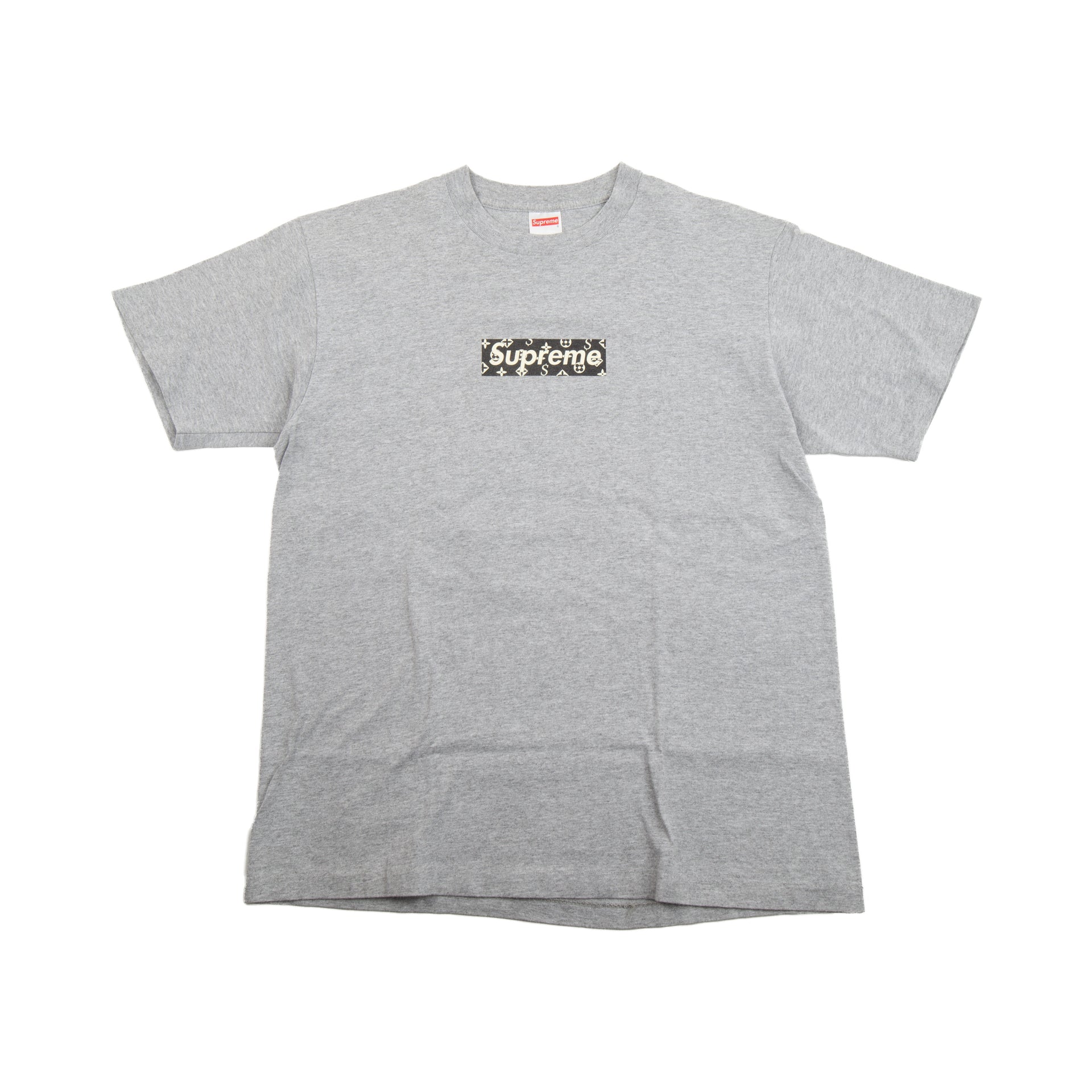 Supreme Grey LV Box Logo Tee