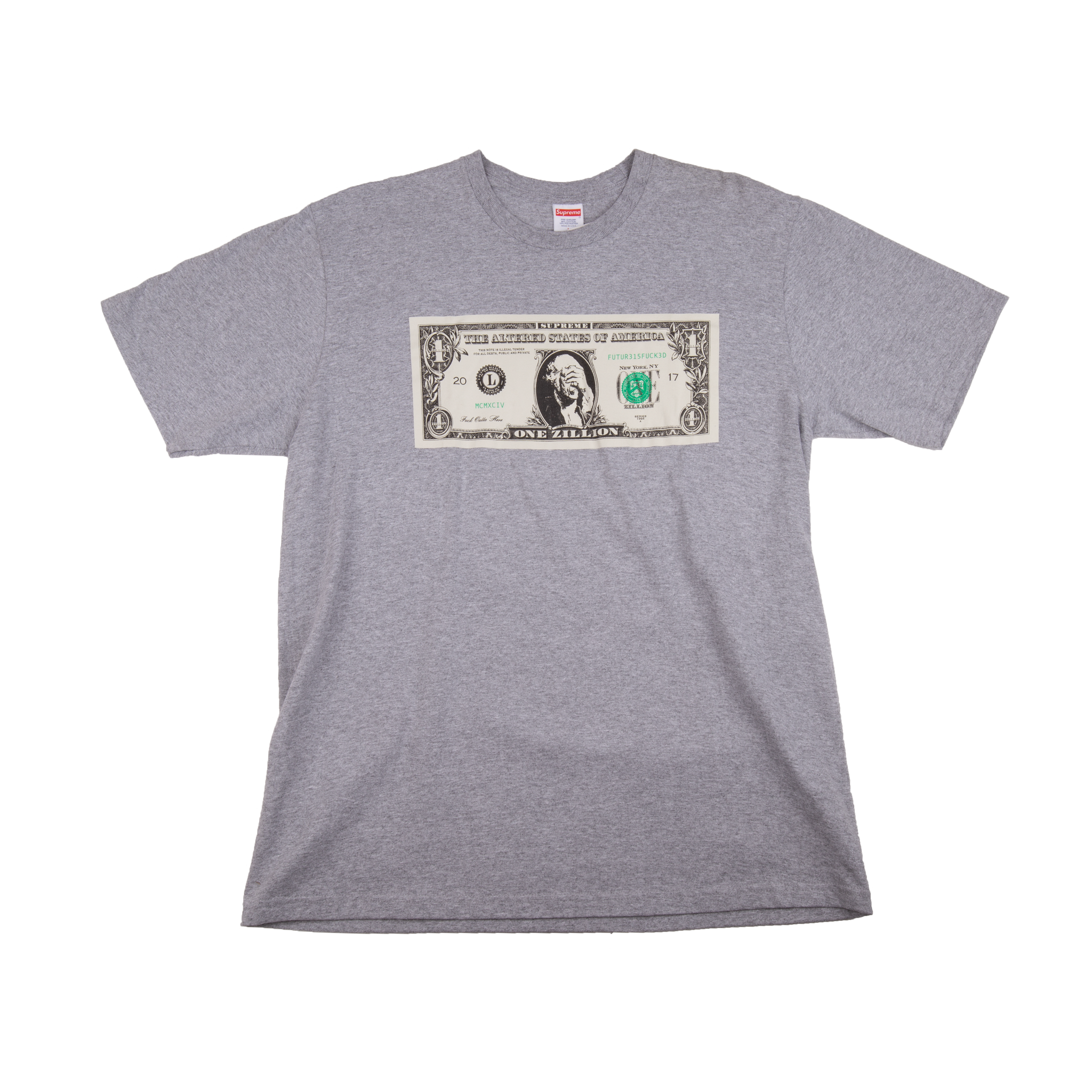 Supreme Grey Dollar Tee – On The Arm