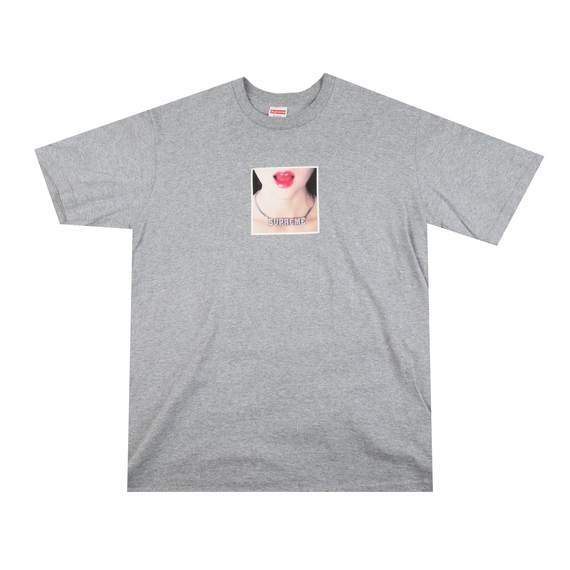 Supreme Grey Necklace Tee