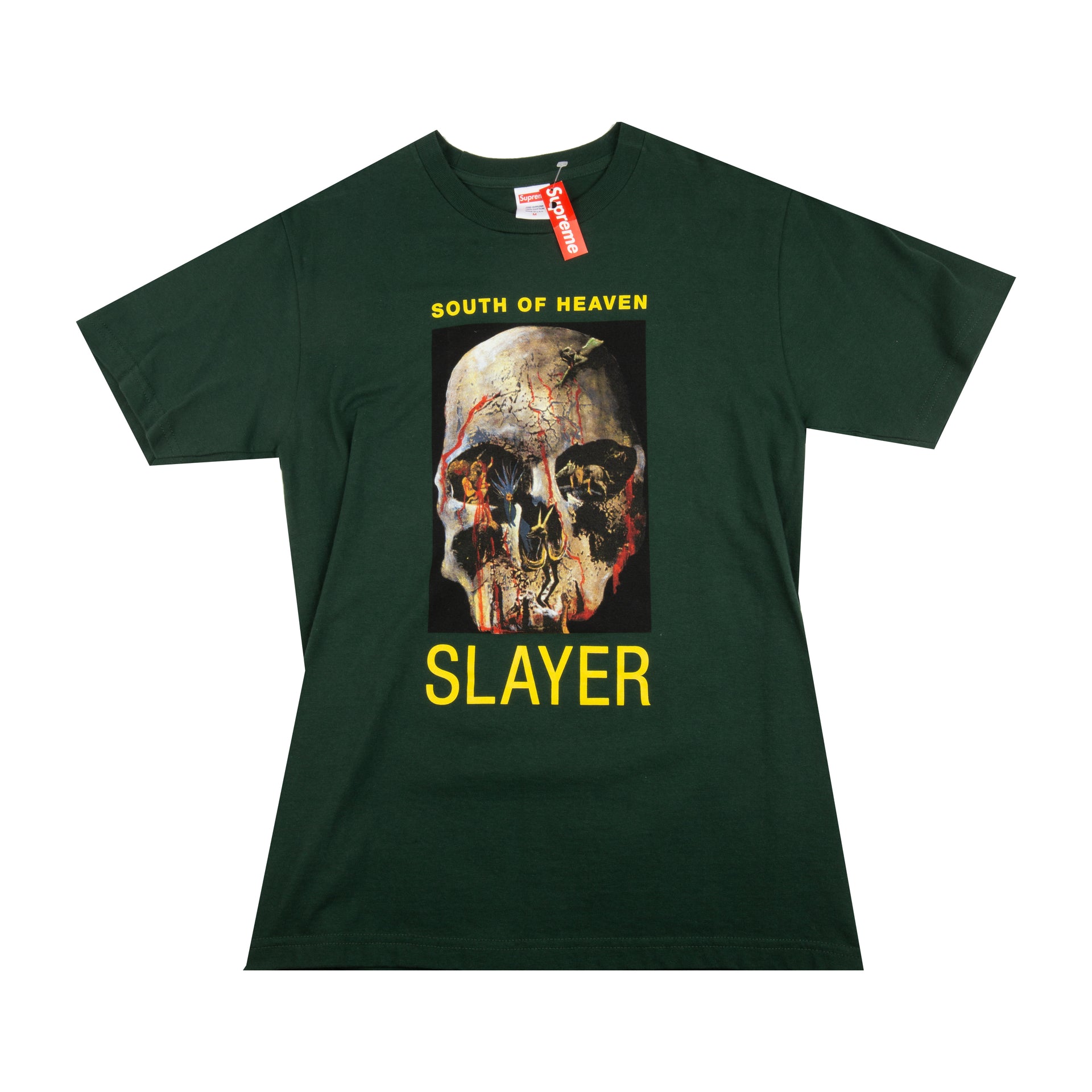 Supreme Green Slayer South of Heaven Tee