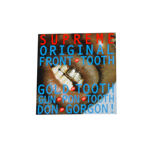 Supreme Gold Tooth Sticker