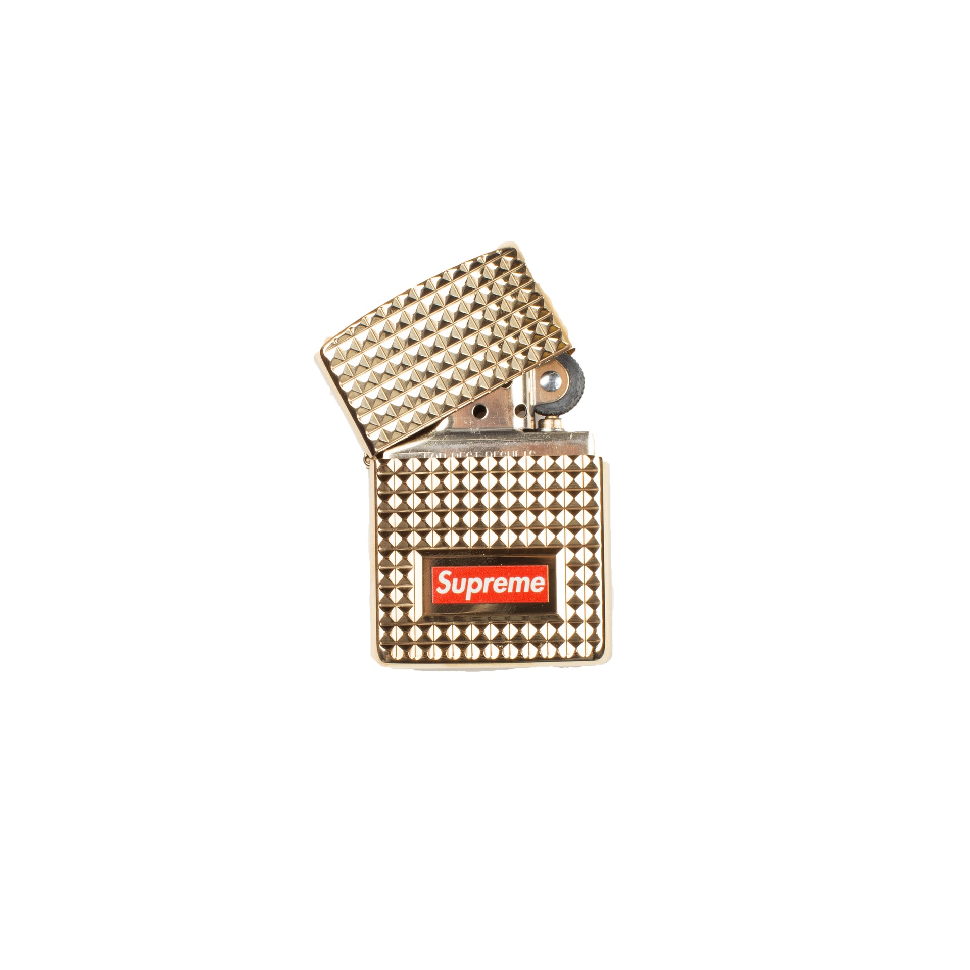 Supreme Gold Diamond Cut Zippo