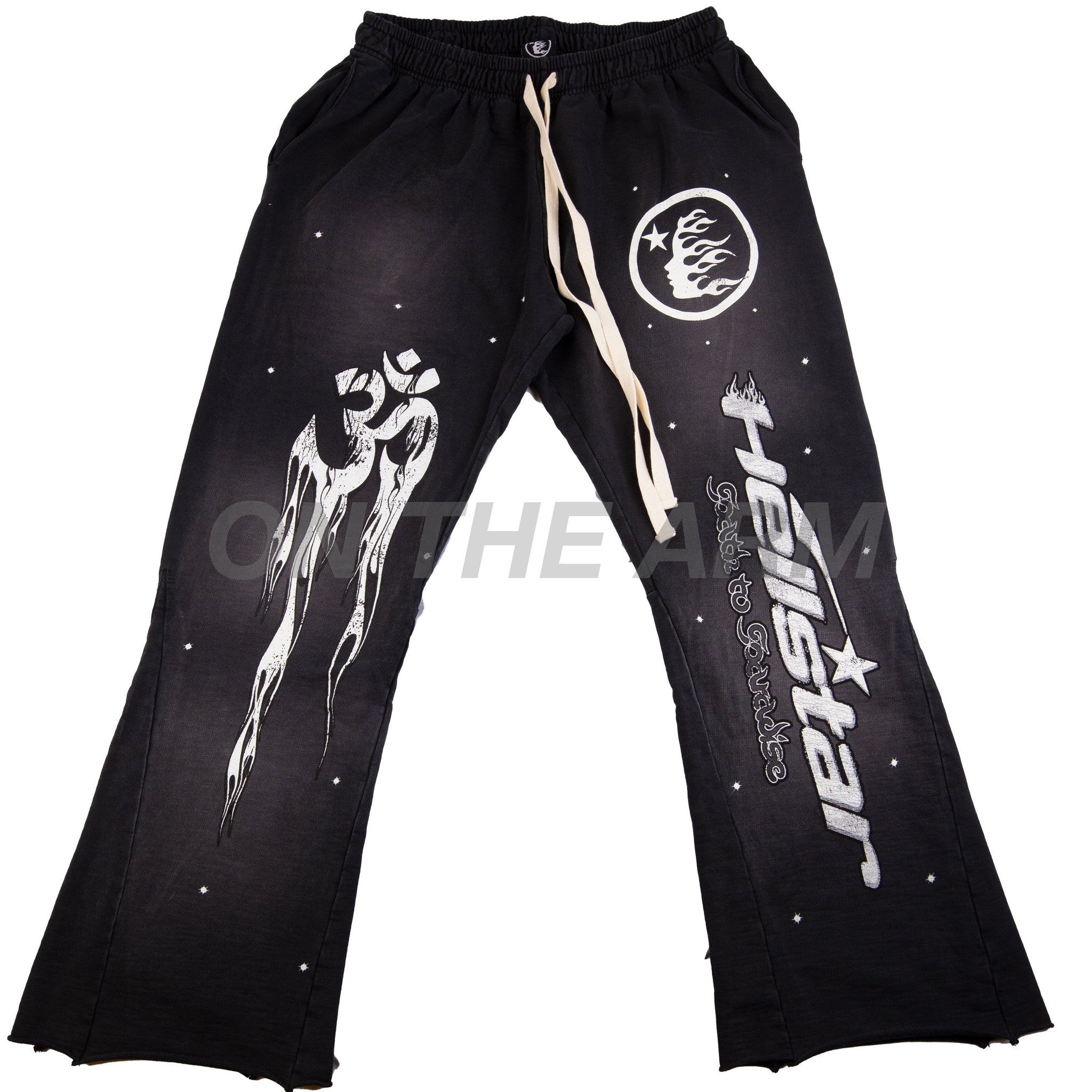 Hellstar Vintage Black Racer Flare Sweats