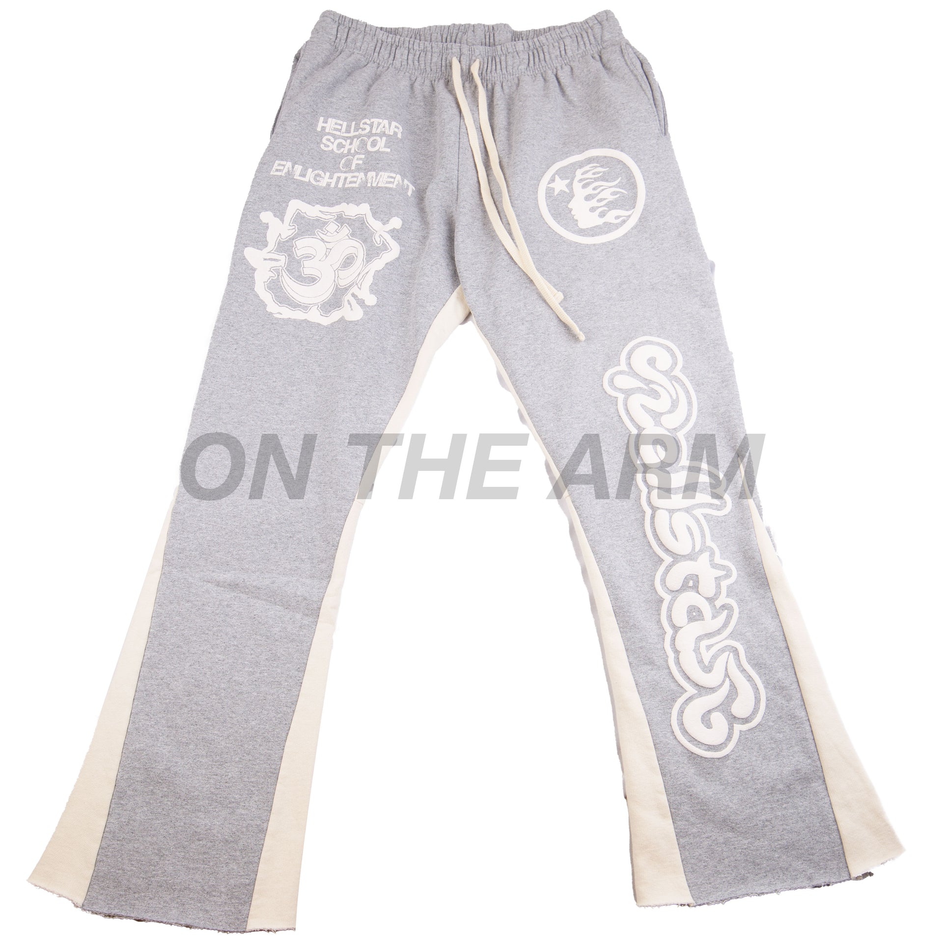 Hellstar Grey Yoga Flare Sweats