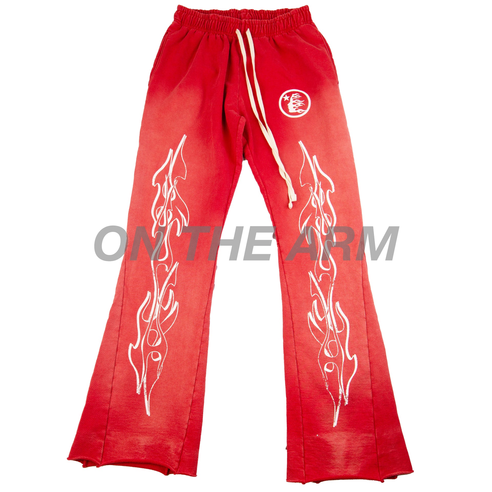 Hellstar Red Flame Flare Sweats