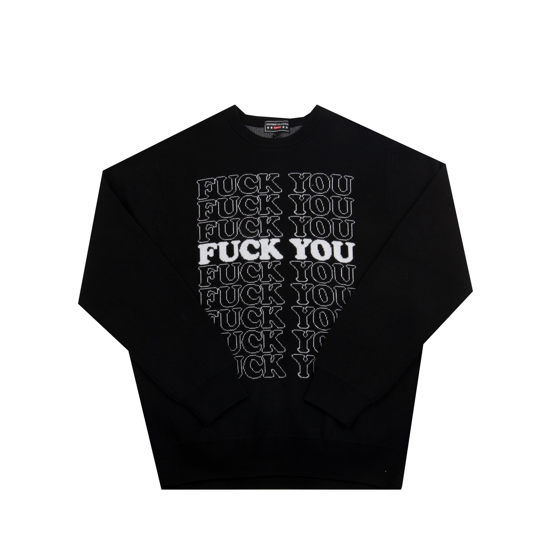 Supreme Black Hysteric Glamour Sweater