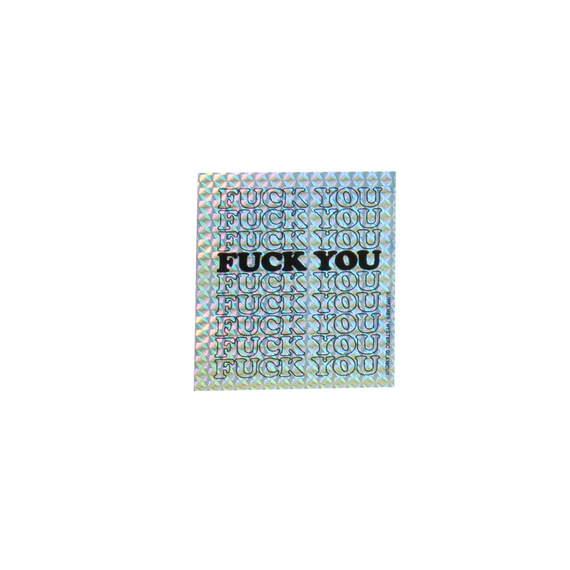 Supreme Silver Hysteric Glamour Sticker
