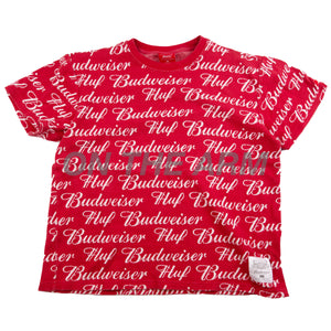 HUF Red Budweiser Jacquard Shirt PRE-OWNED