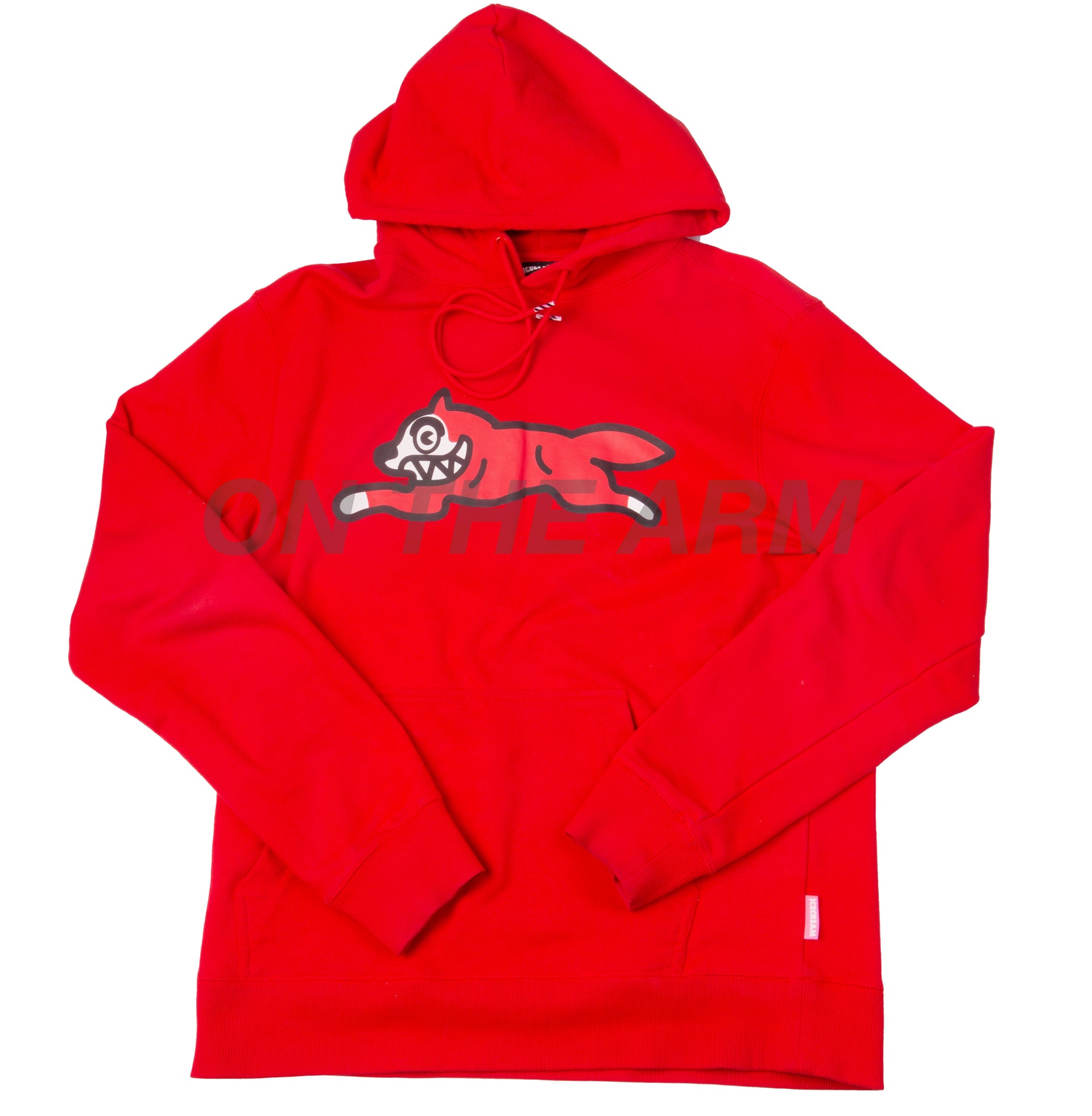 BBC Ice Cream Red Running Dog Hoodie USED