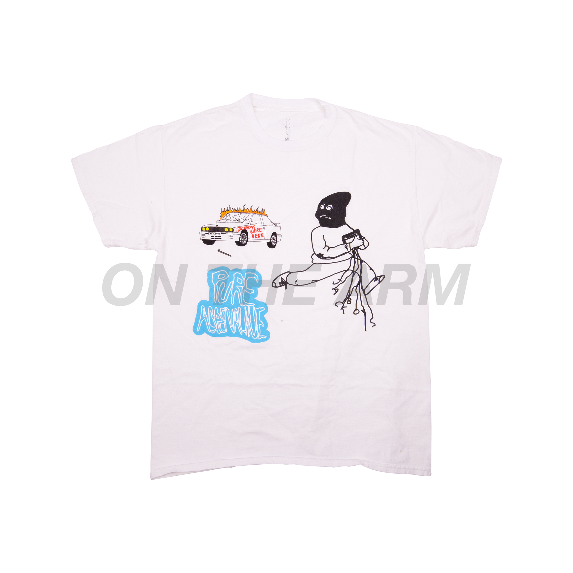 Travis Scott White JACKBOYS Pure Adrenaline Tee