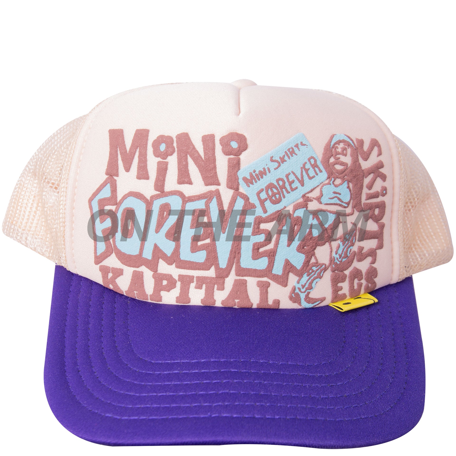 Kapital Kinari/Purple Mini Skirt Trucker Hat