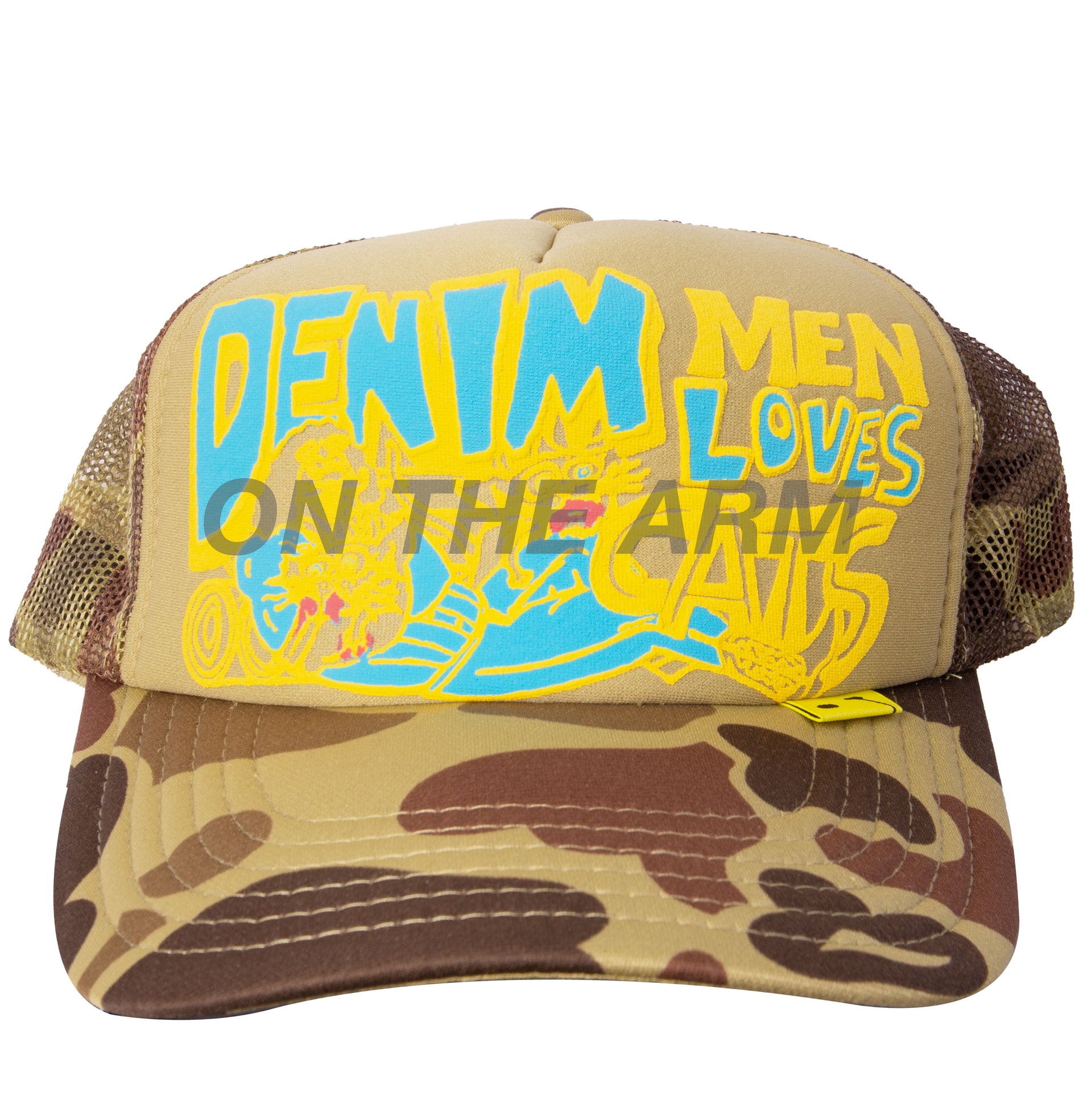 Kapital Camo Denim Men Trucker Hat