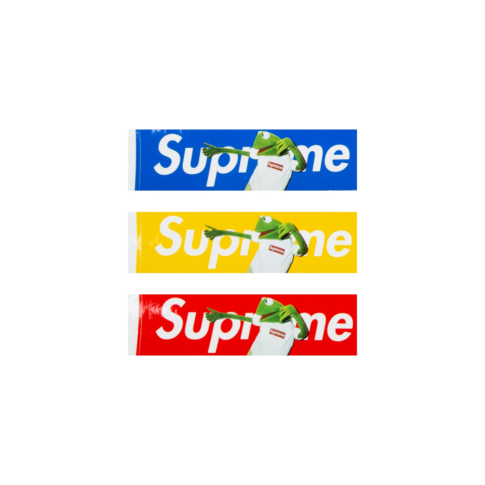 Supreme Kermit Box Logo Stickers